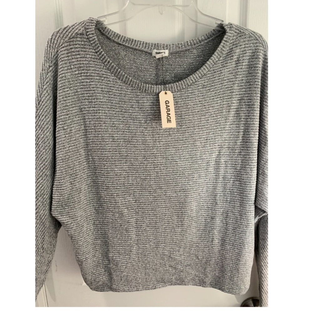 Garage Clothing Super Slouchy Gray Top